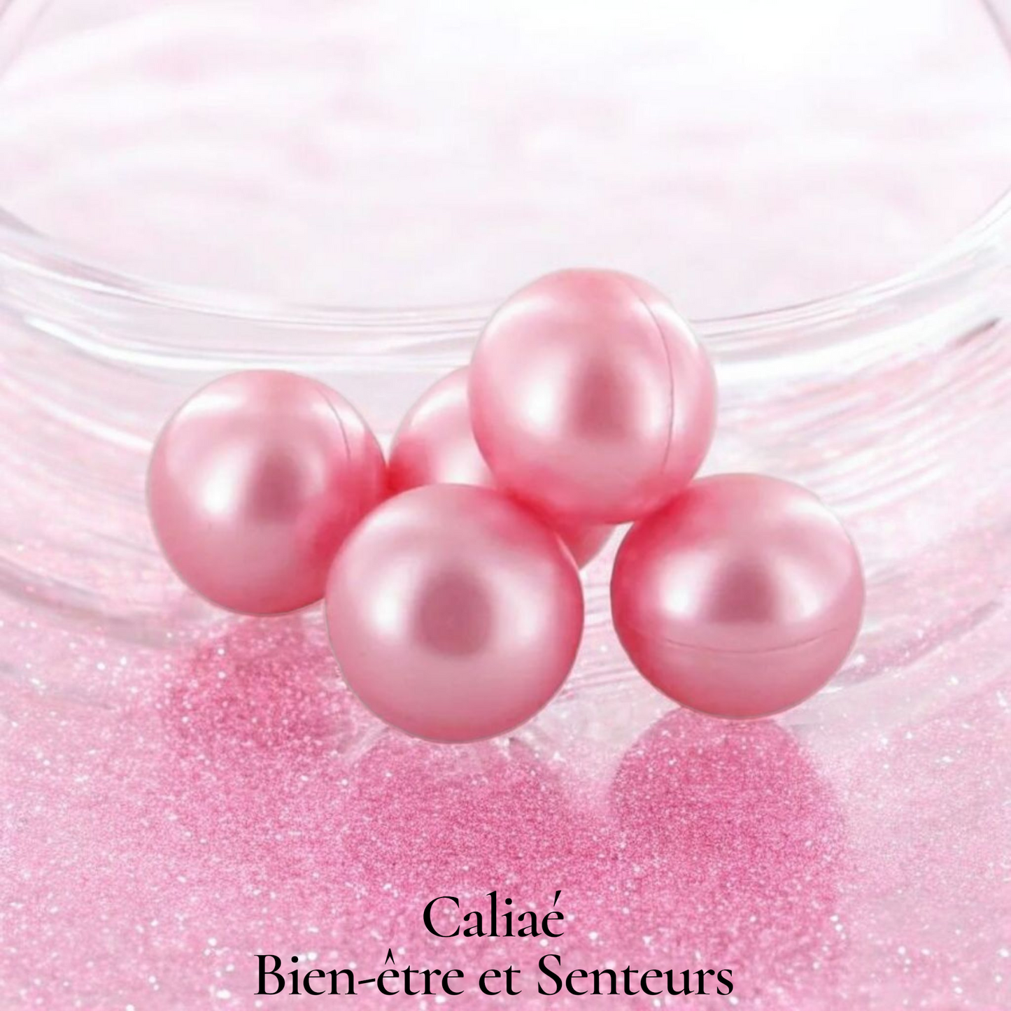 Lot de 2 perles de bain ROSE