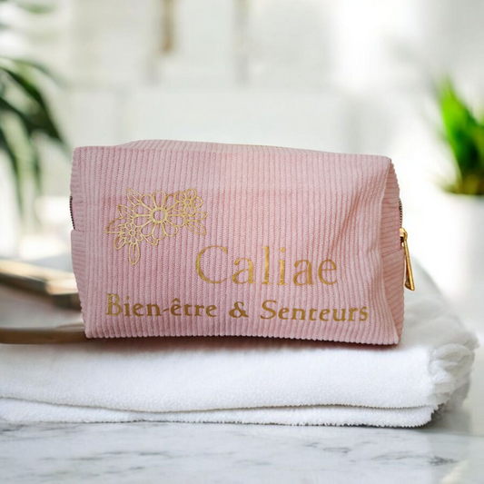 ✨ Trousse Beauté Caliaé – Rose poudré