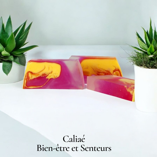 Tranche de savon glycérine FLEUR DE LOTUS