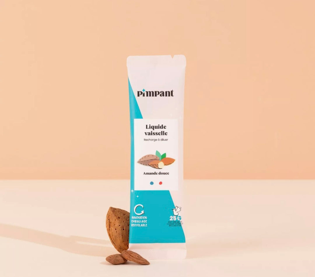 Stick Recharge Liquide Vaisselle Amande en Poudre à Diluer