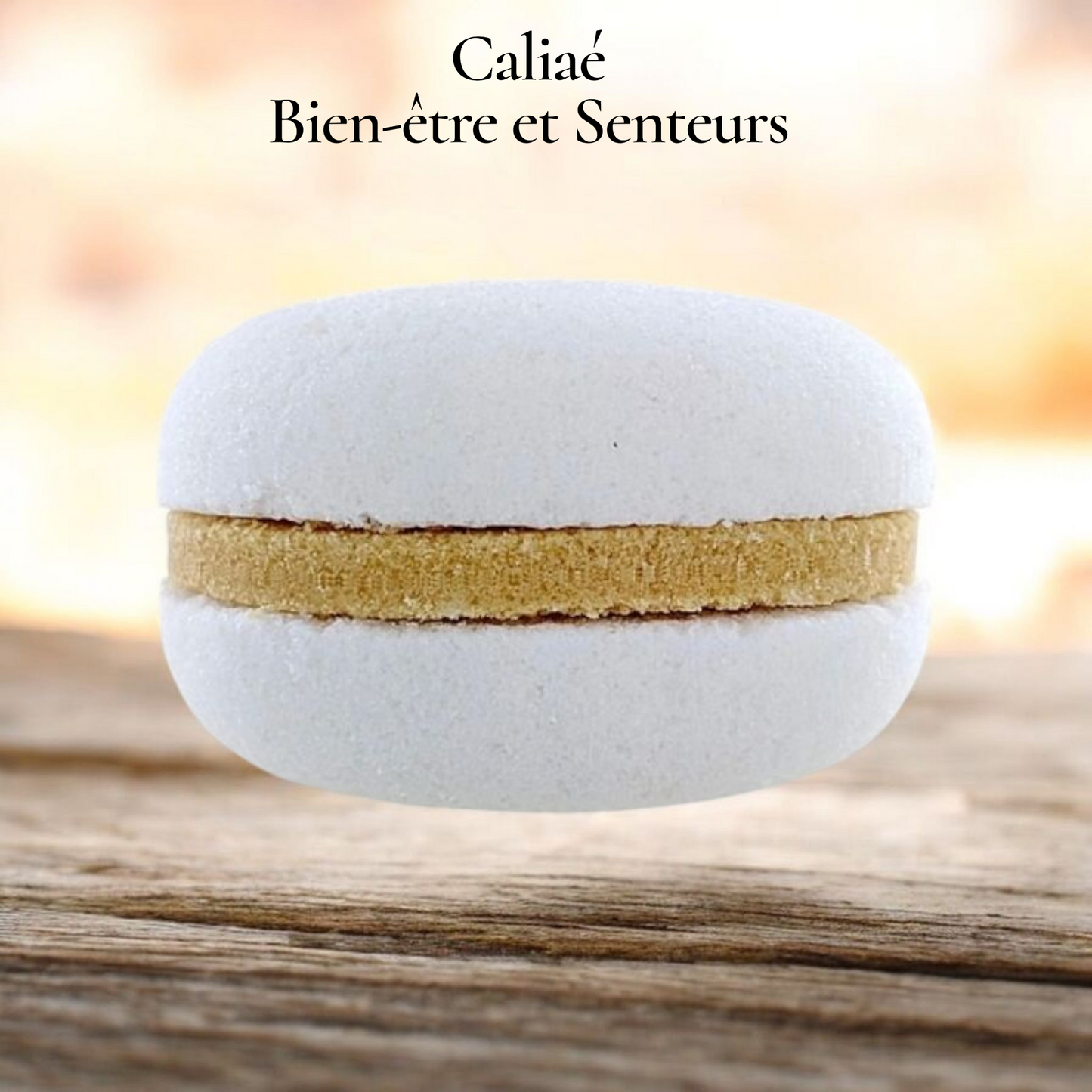 Macaron de bain effervescent parfum monoï