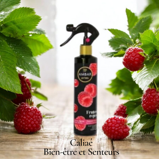 SPRAY MAISON LINGE ET VOITURE AMBAR FRUITS ROUGES
