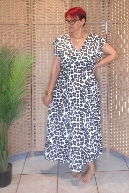 Robe LOLA NOIR léopard
