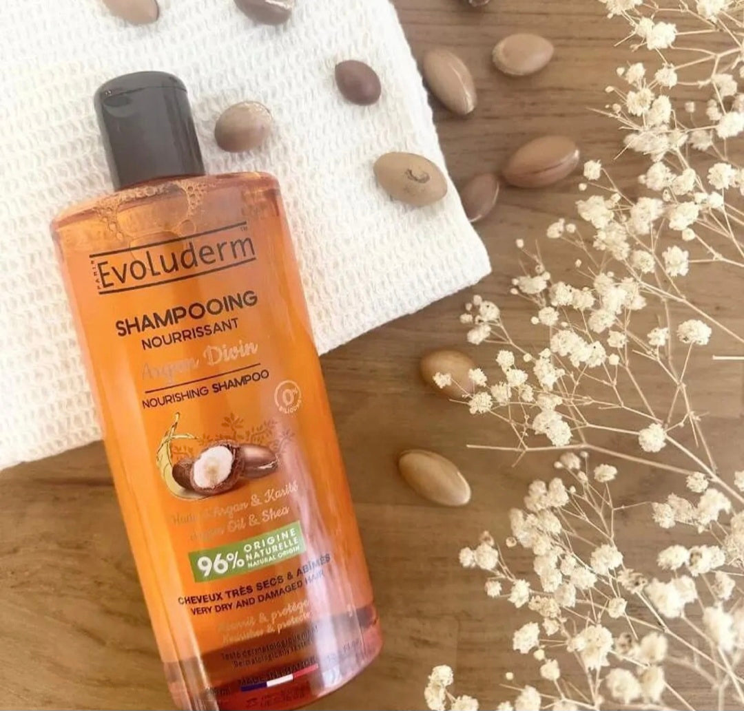 Shampoing Nourrissant Argan Divin - 400ml - 96% d'Ingrédients d'Origine Naturelle
