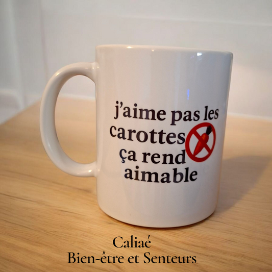 Mug J'AIME PAS LES CAROTTES