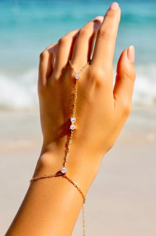 Chaine de main IRIS DORE