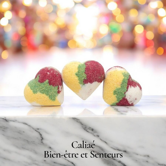 Coeur effervescent parfum "Bubble gum"