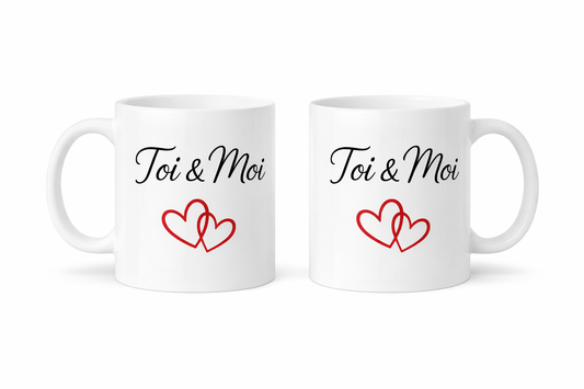 Mug TOI ET MOI personnalisable INITIALES
